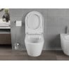 Mexen Rico rimless toilet bowl with slow-close hard seat, white gloss - 30478000