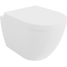 Mexen Lena Rimless toilet bowl with a hard soft close toilet seat, White - 30298000