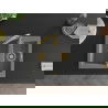 Mexen Carlos 1,5-compartment granite sink with a kitchen mixer tap Savita, Grey - 6518-71-672601-50