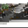 Mexen Carlos 1,5-compartment granite sink with a kitchen mixer tap Savita, Black/Silver metallic - 6518-73-672601-50