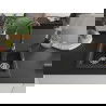 Mexen Carlos 1,5-compartment granite sink with a kitchen mixer tap Savita, spotted black - 6518-76-672601-76