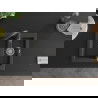 Mexen Carlos 1,5-compartment granite sink with a kitchen mixer tap Savita, spotted black - 6518-76-672601-76