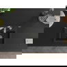 Mexen Milo 1-compartment granite sink with a kitchen mixer tap Savita, Black/Silver metallic- 6505-73-672601-00