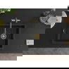 Mexen Pedro 1-compartment granite sink 560 x 460 mm, Black, siphon Gold - 6508561000-77-G