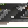Mexen Enzo 1-compartment granite sink with a drip tray and kitchen mixer tap Savita, Grey - 6506-71-672601-00