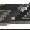 Mexen Enzo 1-compartment granite sink with a drip tray and kitchen mixer tap Savita, Grey - 6506-71-672601-70-B