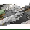 Mexen Enzo 1-compartment granite sink with a drip tray and kitchen mixer tap Savita, Grey - 6506-71-672601-71