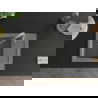 Mexen Enzo 1-compartment granite sink with a drip tray and kitchen mixer tap Savita, Grey - 6506-71-672601-71