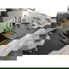 Mexen Enzo 1-compartment granite sink with a drip tray and kitchen mixer tap Savita, Black/Silver metallic - 6506-73-672601-00