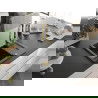 Mexen Enzo 1-compartment granite sink with a drip tray and kitchen mixer tap Savita, Black/Silver metallic - 6506-73-672601-50