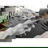 Mexen Enzo 1-compartment granite sink with a drip tray and kitchen mixer tap Savita, Black/Silver metallic - 6506-73-672601-70-B