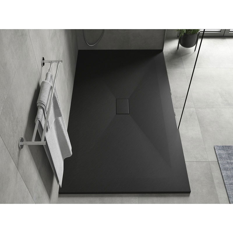 Mexen Hugo rectangular SMC shower tray 180 x 100 cm, black - 42701018