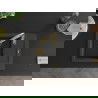 Mexen Enzo 1-compartment granite sink with a drip tray and kitchen mixer tap Savita, spotted black - 6506-76-672601-50
