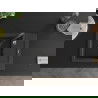 Mexen Enzo 1-compartment granite sink with a drip tray and kitchen mixer tap Savita, spotted black - 6506-76-672601-70