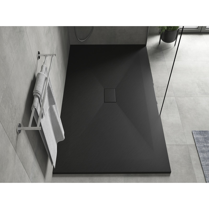 Mexen Hugo rectangular SMC shower tray 170 x 100 cm, black - 42701017