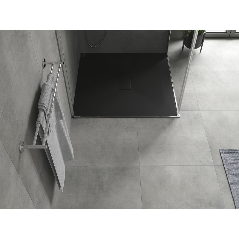 Mexen Hugo square SMC shower tray 100 x 100 cm, black - 42701010