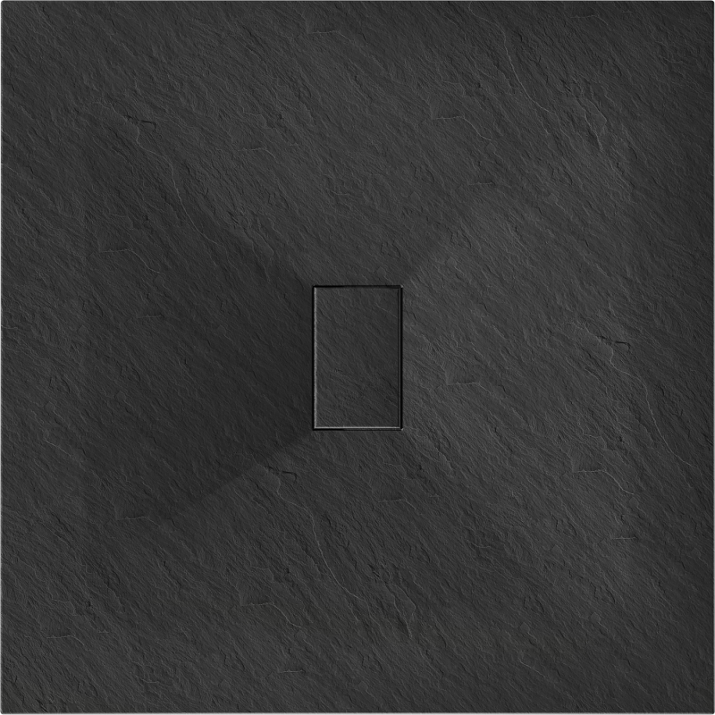 Mexen Hugo square SMC shower tray 100 x 100 cm, black - 42701010