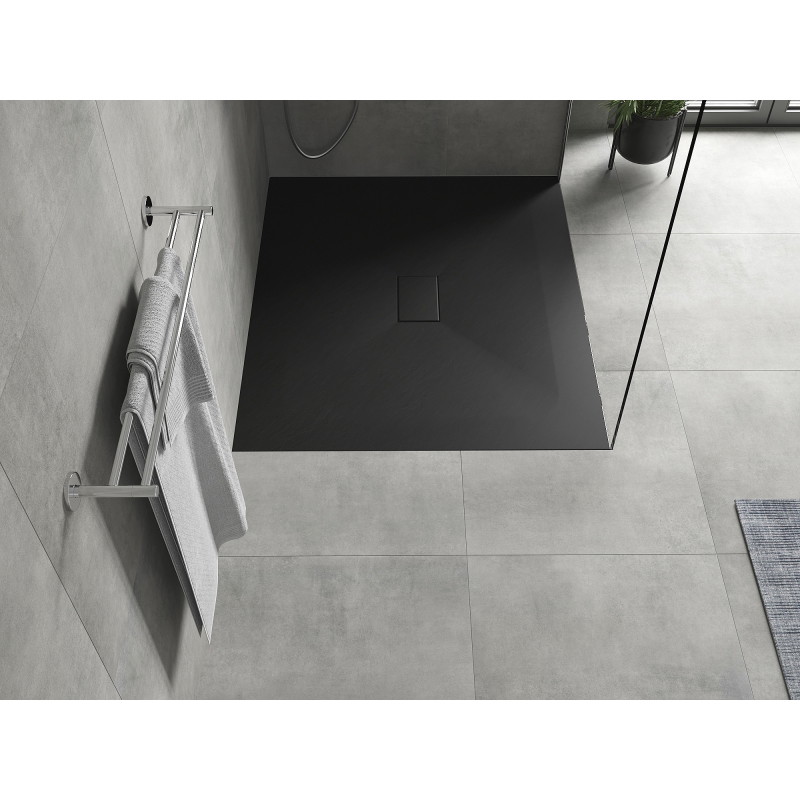 Mexen Hugo rectangular SMC shower tray 140 x 100 cm, black - 42701014