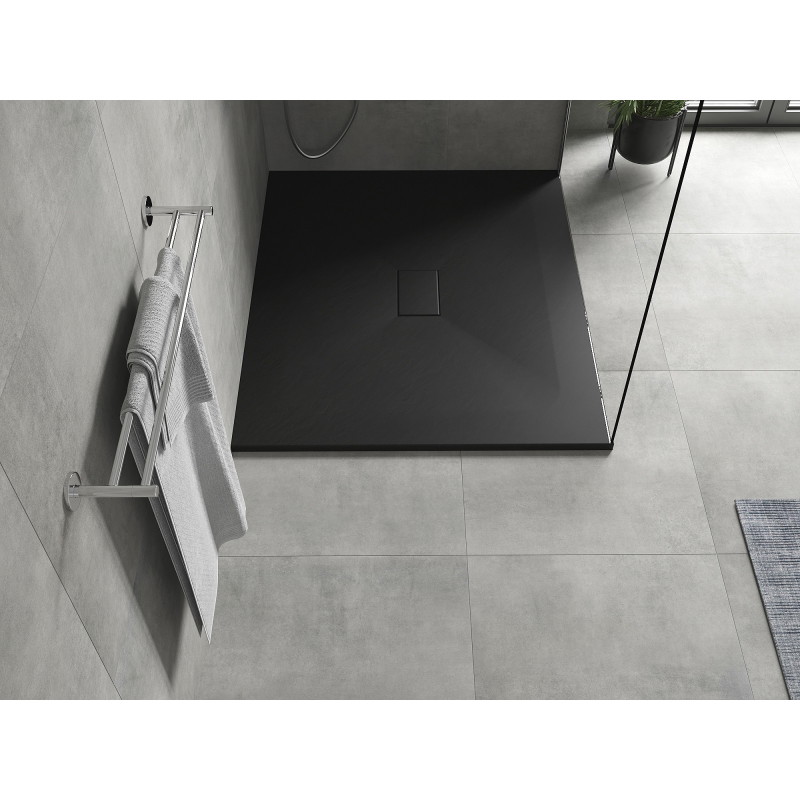 Mexen Hugo rectangular SMC shower tray 140 x 100 cm, black - 42701014