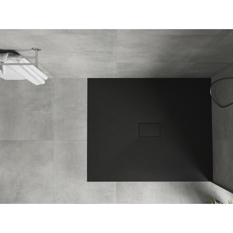 Mexen Hugo rectangular SMC shower tray 130 x 100 cm, black - 42701013