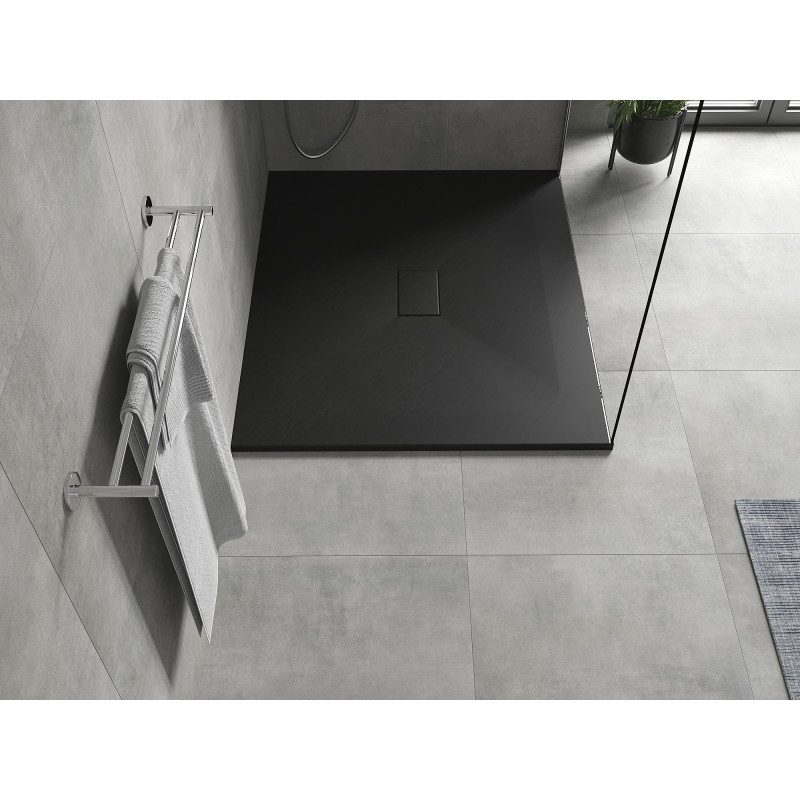 Mexen Hugo rectangular SMC shower tray 130 x 100 cm, black - 42701013