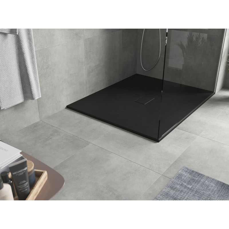 Mexen Hugo rectangular SMC shower tray 130 x 100 cm, black - 42701013