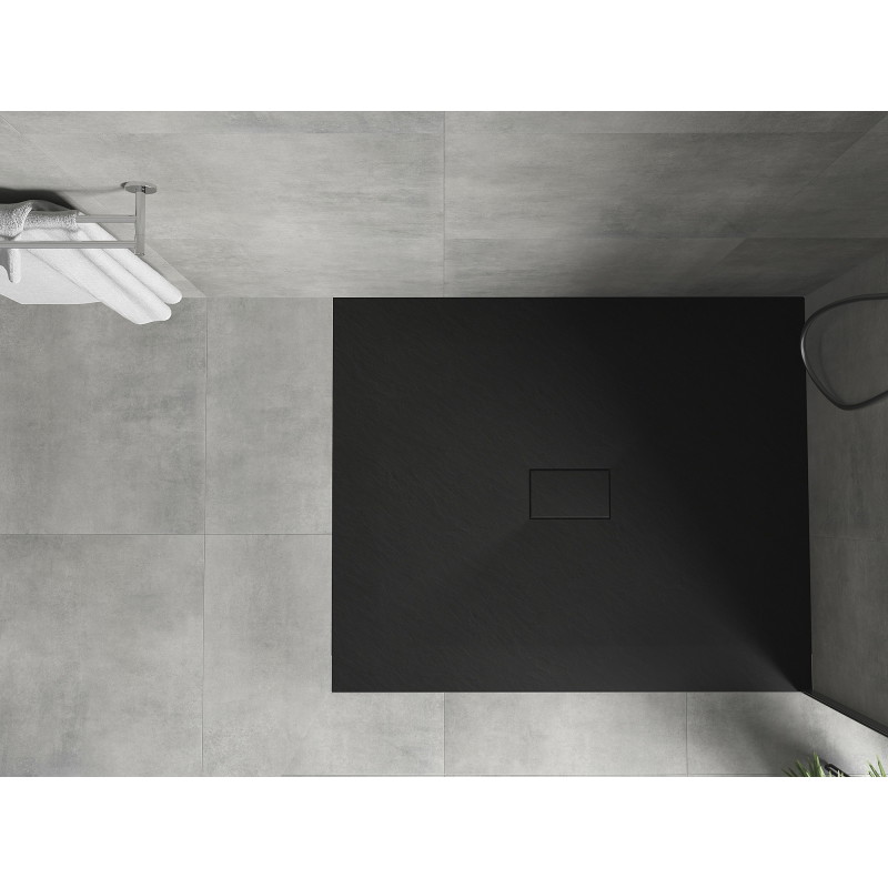 Mexen Hugo rectangular SMC shower tray 120 x 100 cm, black - 42701012