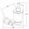 Mexen Estela soap dispenser, Gold- 7011540-50