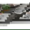 Mexen Gaspar 1.5-compartment granite sink with a drip tray and kitchen mixer tap Savita, White - 6507-20-672601-70