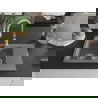 Mexen Gaspar granite sink 1.5-bowl with drainer and Savita kitchen tap, grey - 6507-71-672601-00