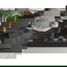 Mexen Gaspar granite sink 1.5-bowl with drainer and Savita kitchen tap, black spotted - 6507-76-672601-00