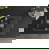 Mexen Gaspar granite sink 1.5-bowl with drainer and Savita kitchen tap, black spotted - 6507-76-672601-00