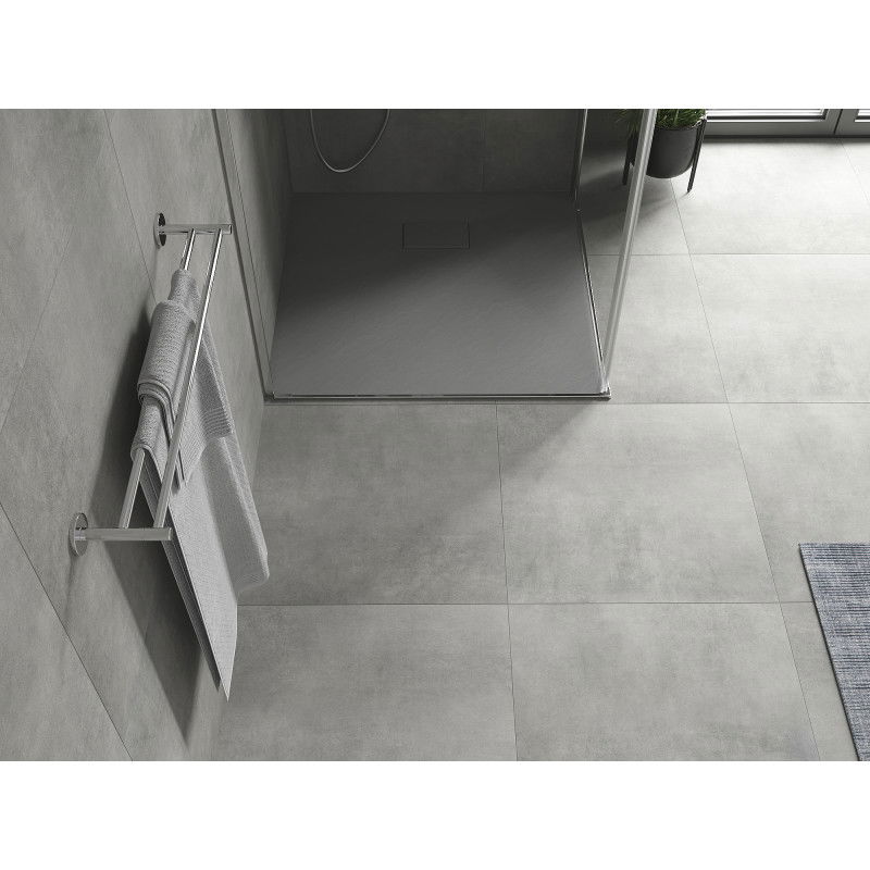 Mexen Hugo square shower tray SMC 90 x 90 cm, grey - 42619090