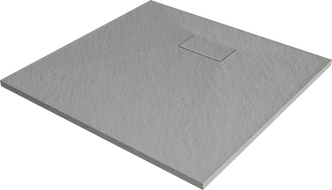 Mexen Hugo square shower tray SMC 80 x 80 cm, Grey - 42618080