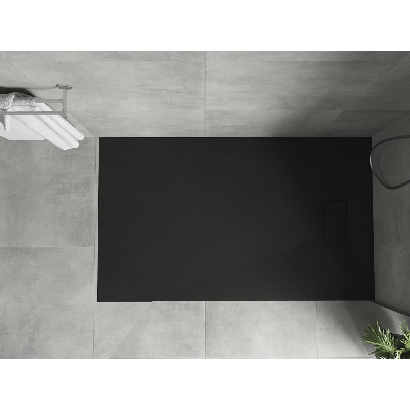 Mexen Hugo rectangular SMC shower tray 140 x 90 cm, black - 42709014