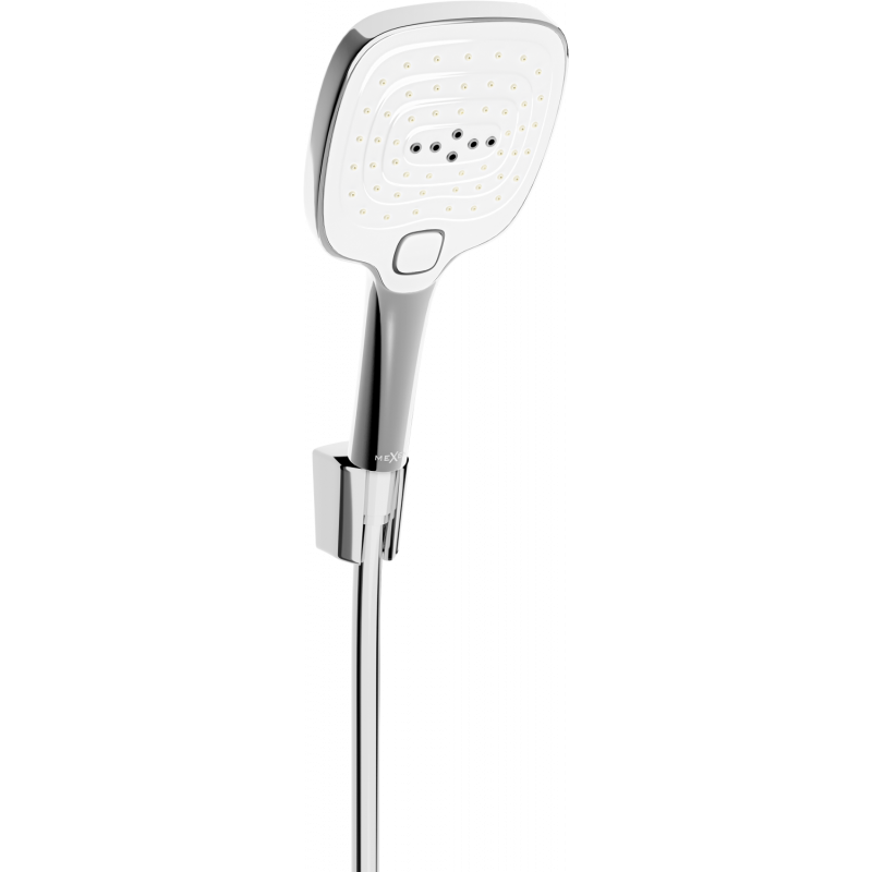 Mexen R-17 spot shower set, Chrome/White - 785175052-02