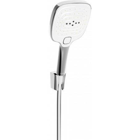 Mexen R-17 point shower set, chrome/white - 785175052-02