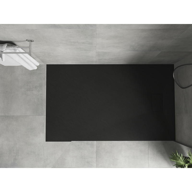 Mexen Hugo Rectangular SMC Shower Tray 140 x 70 cm, Black - 42707014