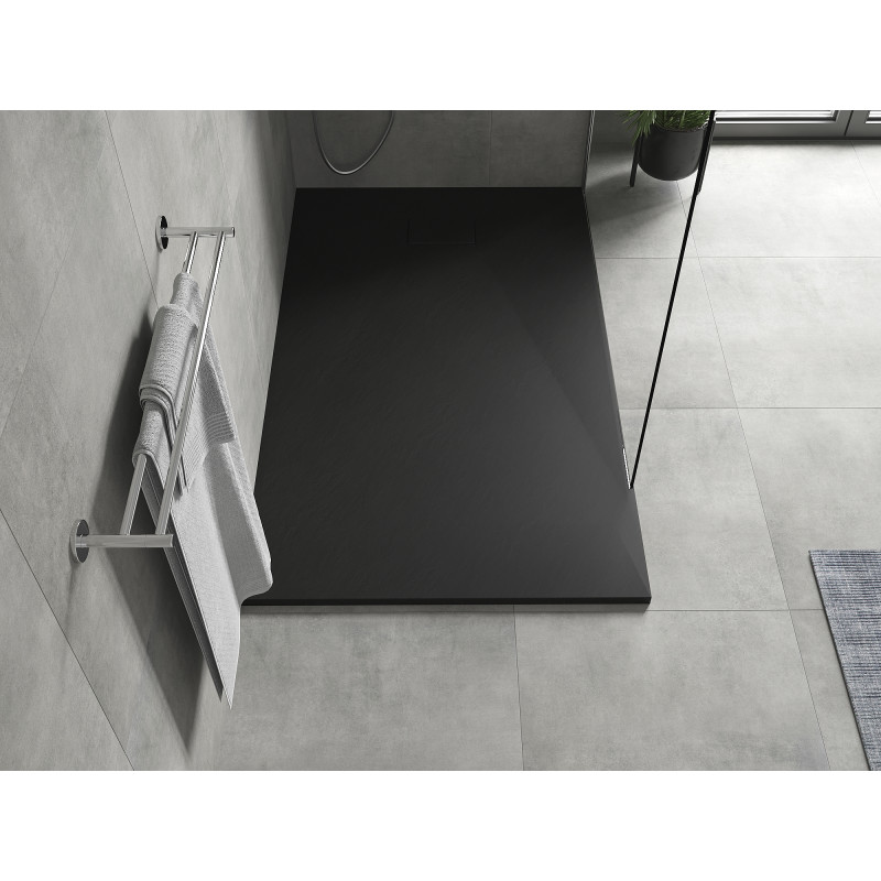 Mexen Hugo Rectangular SMC Shower Tray 140 x 70 cm, Black - 42707014
