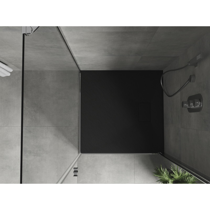 Mexen Hugo SMC square shower tray 70 x 70 cm, black - 42707070