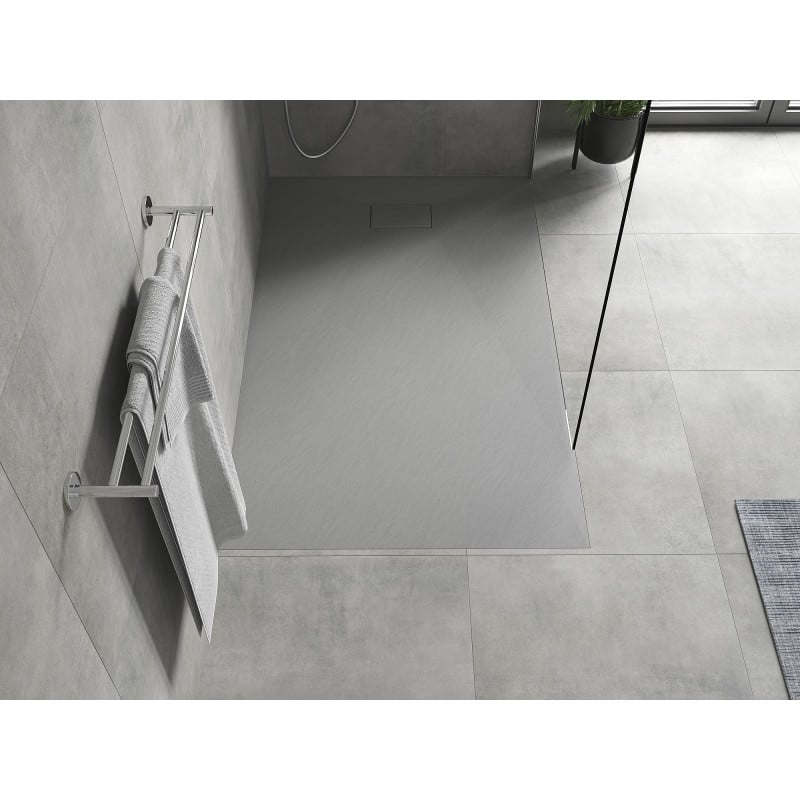 Mexen Hugo rectangular SMC shower tray 140 x 90 cm, grey - 42619014