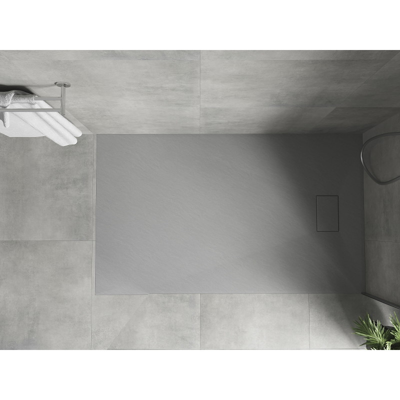 Mexen Hugo rectangular SMC shower tray 140 x 90 cm, gray - 42619014