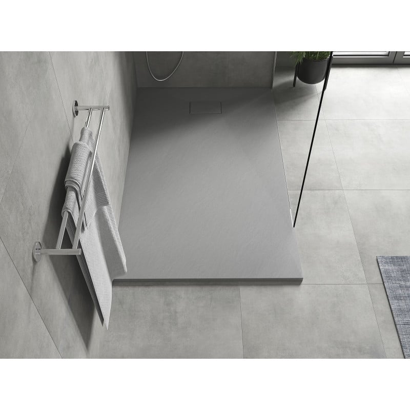 Mexen Hugo rectangular shower tray SMC 140 x 80 cm, grey - 42618014