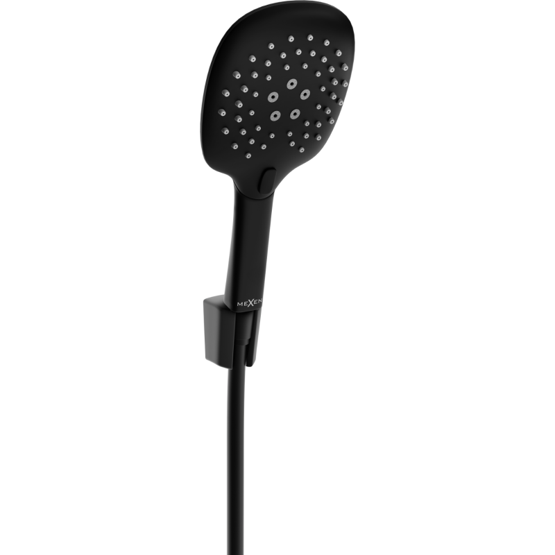 Mexen R-22 point shower set, black - 785225052-70