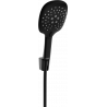Mexen R-22 point shower set, black - 785225052-70