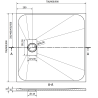 Mexen Hugo SMC Square Shower Tray 70 x 70 cm, White - 42107070