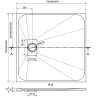 Mexen Hugo Square Shower Tray SMC 70 x 70 cm, White - 42107070