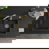 Mexen Tomas 2-compartment granite sink with a kitchen mixer tap Savita, Black/Gold metallic - 6516-75-672601-50