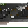 Mexen Tomas 2-compartment granite sink with a kitchen mixer tap Savita, Black - 6516-77-672601-50