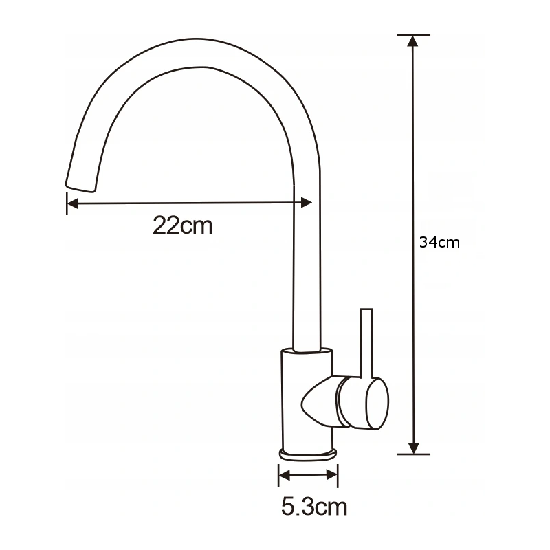 Mexen Luna kitchen faucet, chrome - 671400-00